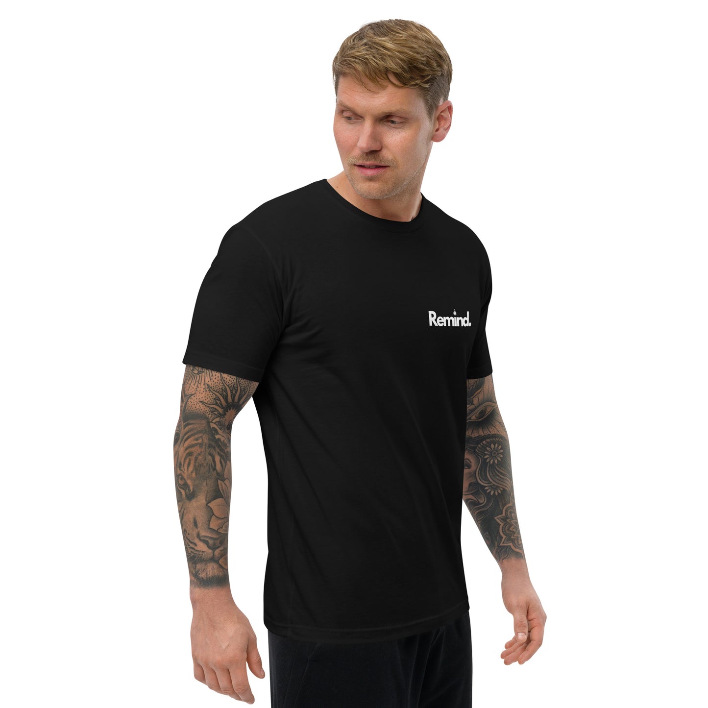 Mens Black Muscle Fit T-Shirt