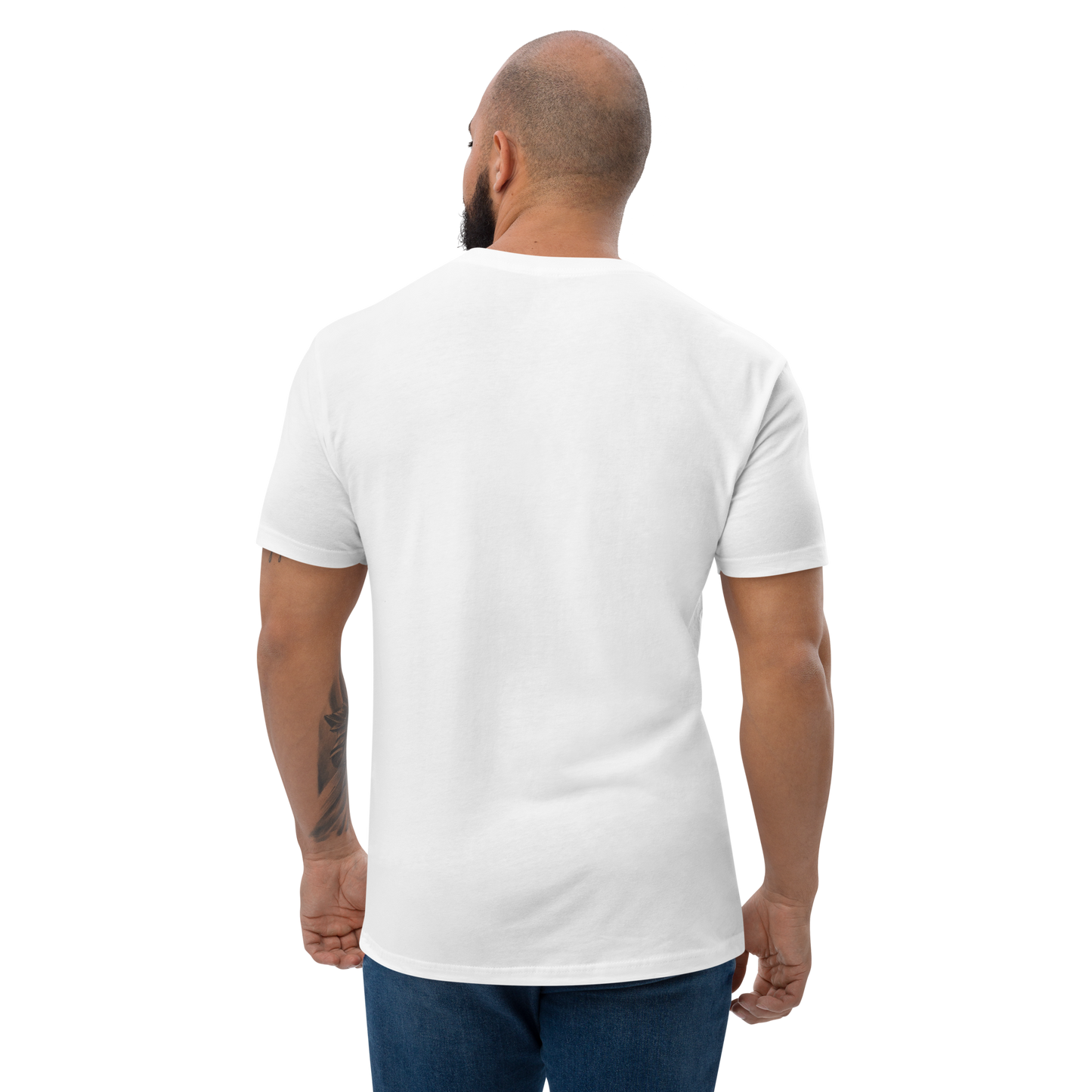 Men's White Muscle Fit T-Shirt