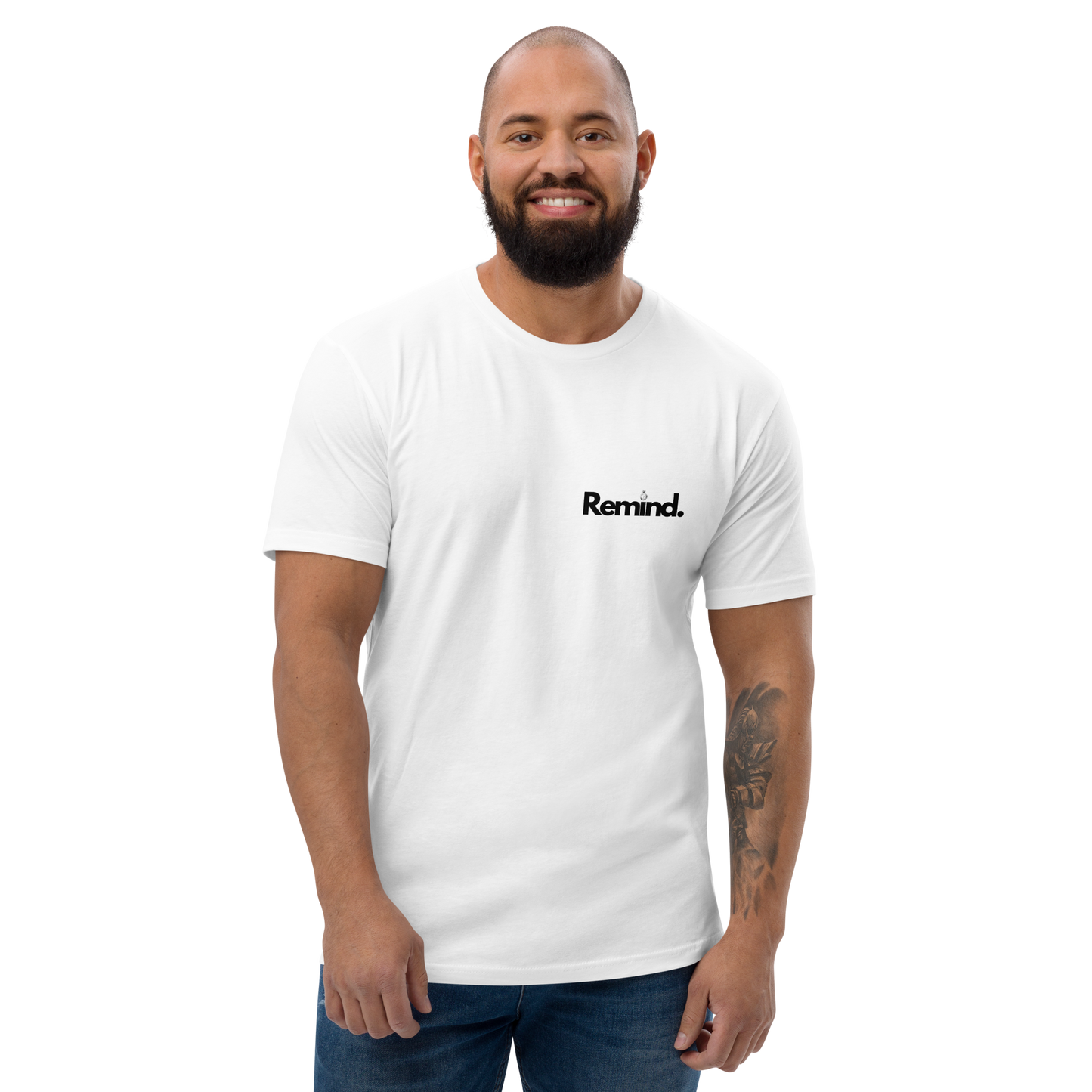 Men's White Muscle Fit T-Shirt