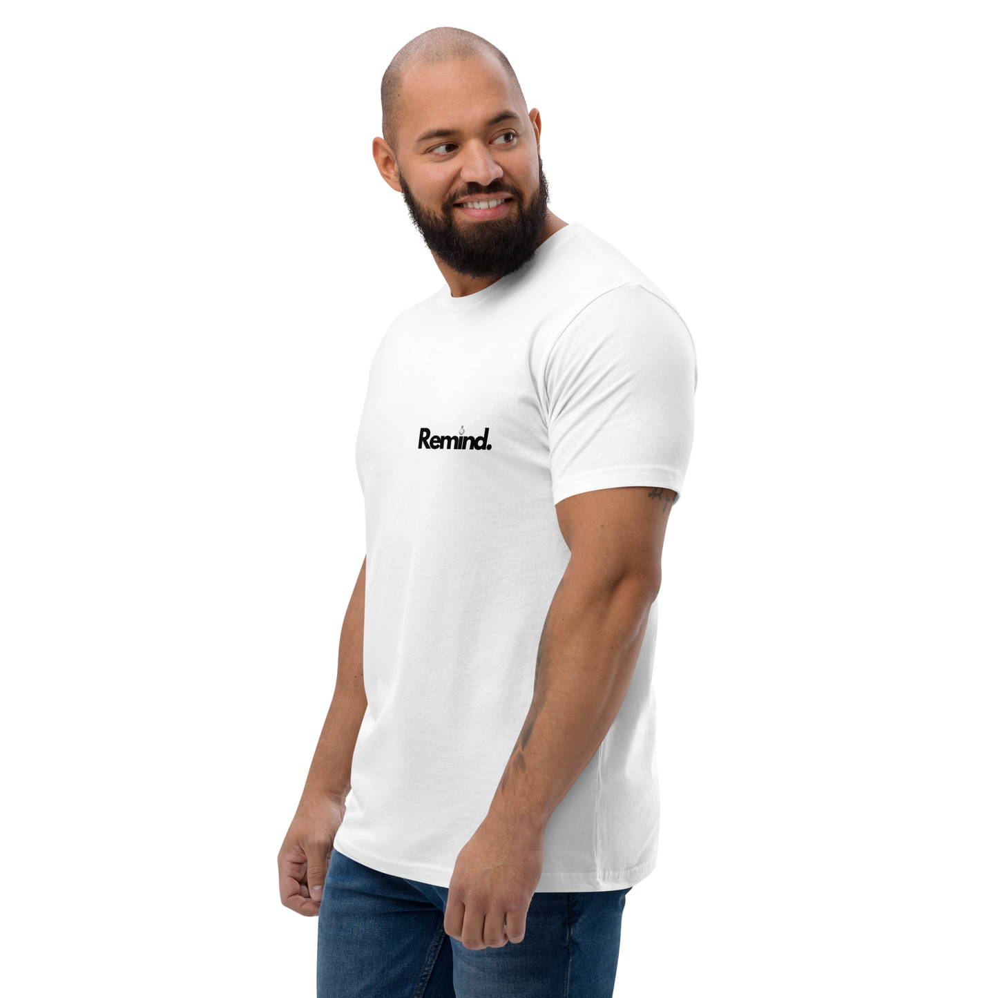 Men's White Muscle Fit T-Shirt