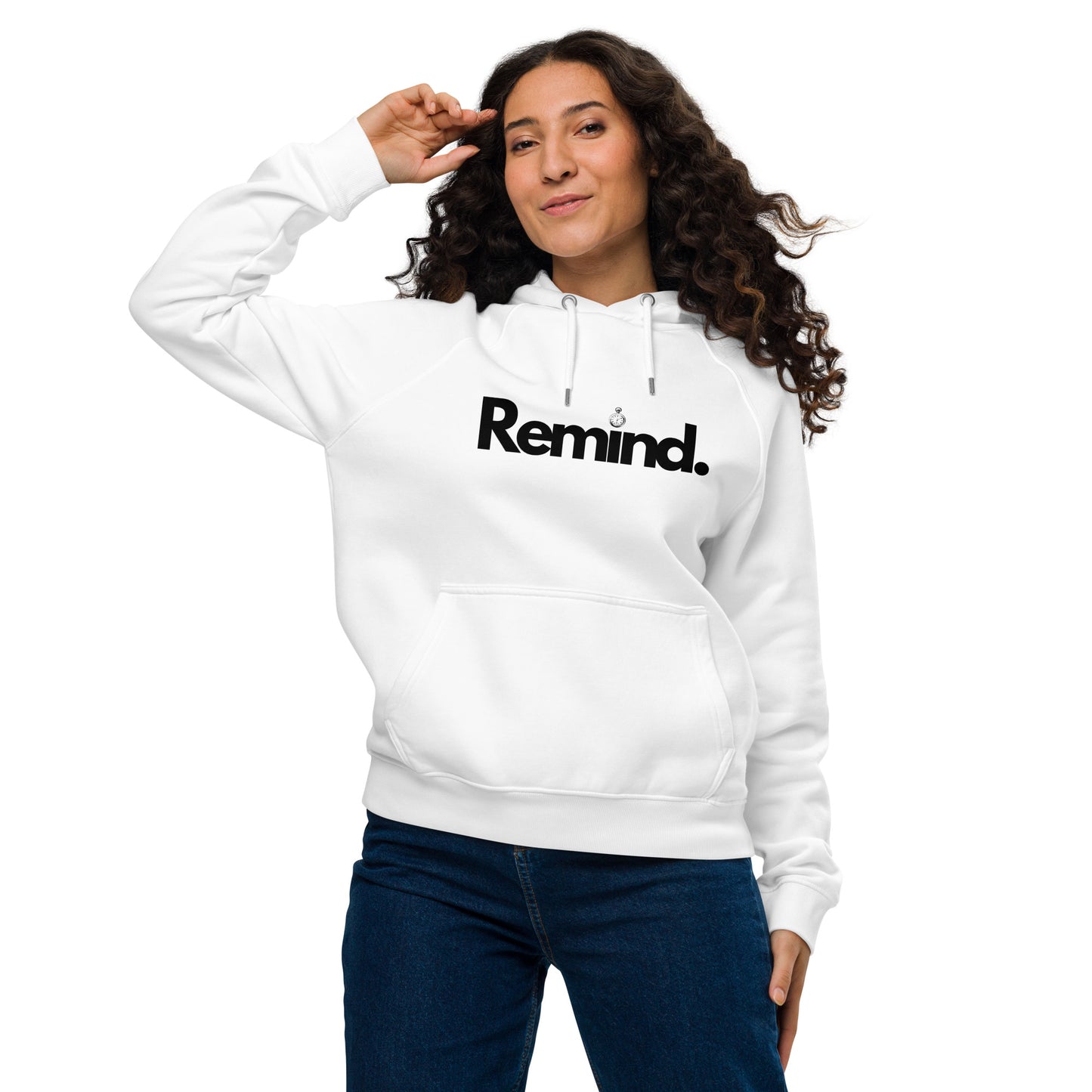 Remind Comfy White Hoodie