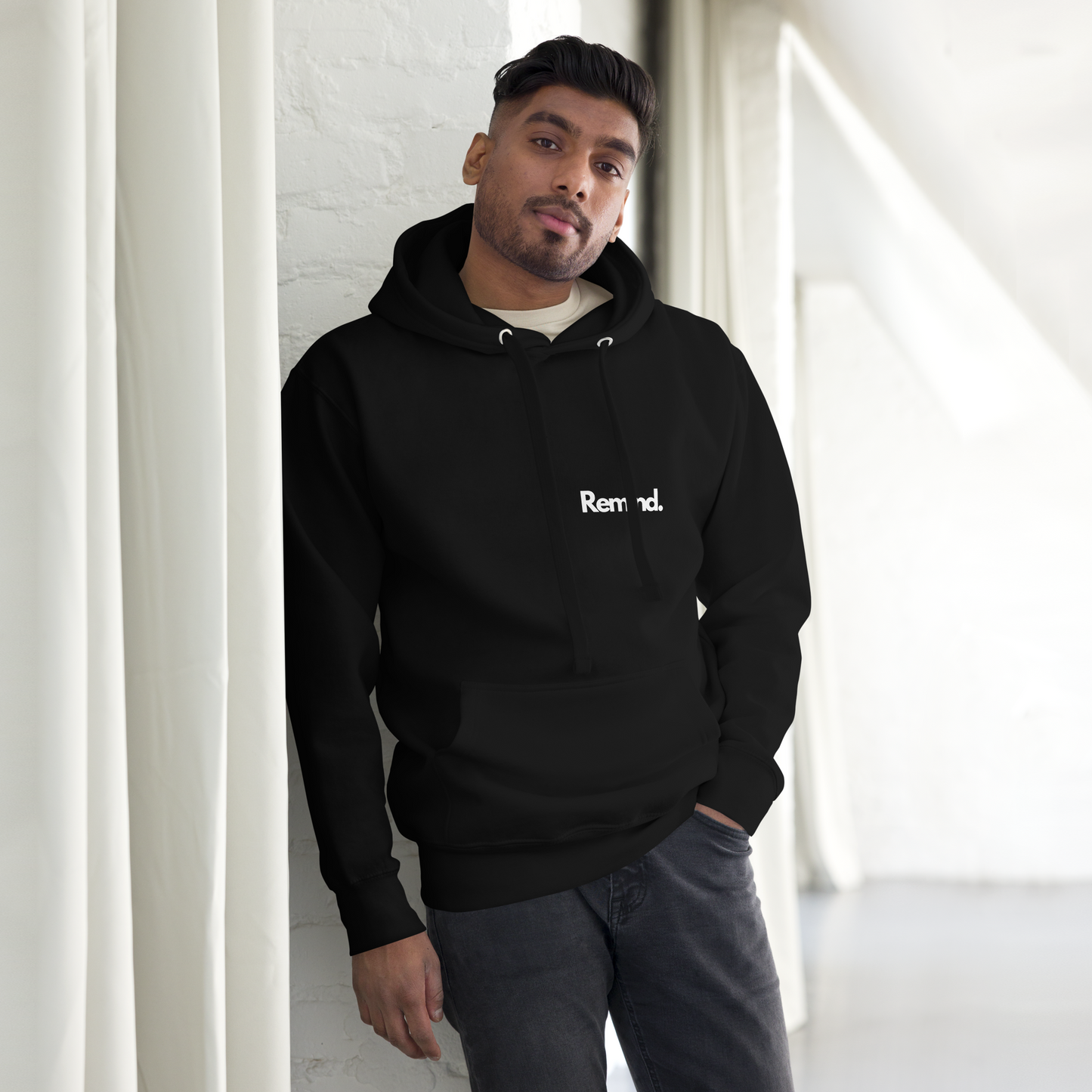 Jet Black Remind Hoodie